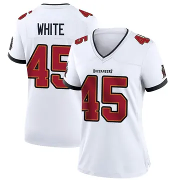 Nike Youth Tampa Bay Buccaneers Devin White #45 White Game Jersey