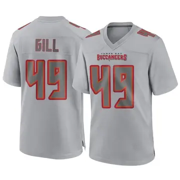 Cam Gill Men's Nike Pewter Tampa Bay Buccaneers Vapor Untouchable Elite Custom Alternate Jersey